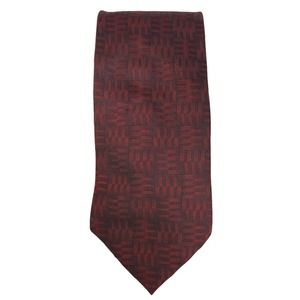 Kenneth Cole‎ New York Silk Red Black Accents Tie
